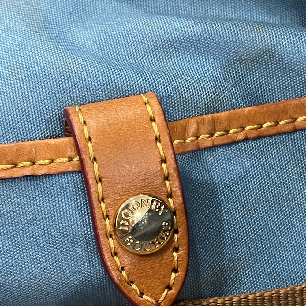 Dooney & Bourke Black Multicolor Logo Shoulder Bag - Picture 14 of 16